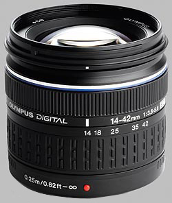 image of the Olympus 14-42mm f/3.5-5.6 ED Zuiko Digital lens