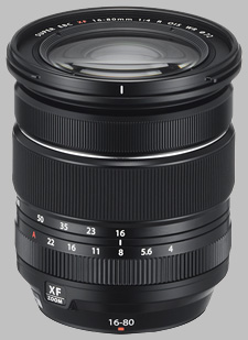 image of the Fujinon XF 16-80mm f/4 R OIS WR lens
