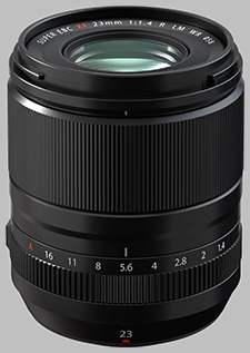 image of the Fujinon XF 23mm f/1.4 R LM WR lens