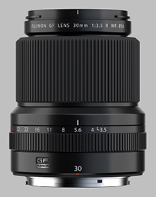 image of the Fujinon GF 30mm f/3.5 R WR lens