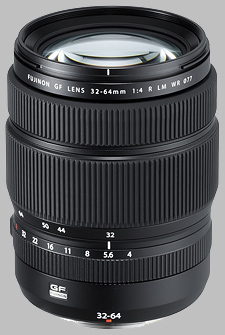 image of the Fujinon GF 32-64mm f/4 R LM WR lens