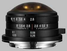 image of the Laowa 4mm f/2.8 Fisheye MFT lens