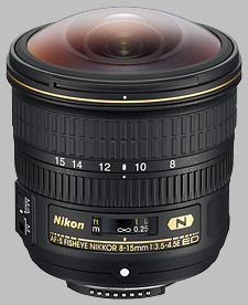 image of the Nikon 8-15mm f/3.5-4.5E ED AF-S Fisheye Nikkor lens