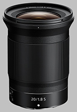 image of the Nikon Z 20mm f/1.8 S Nikkor lens