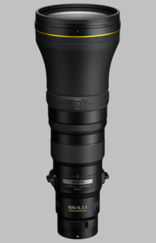 image of the Nikon Z 800mm f/6.3 VR S Nikkor lens