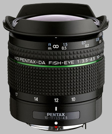 image of the Pentax 10-17mm f/3.5-4.5 ED HD DA Fish-Eye lens