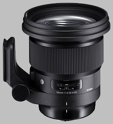 image of the Sigma 105mm f/1.4 DG HSM Art lens