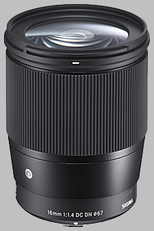 image of the Sigma 16mm f/1.4 DC DN Contemporary lens