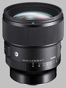 image of the Sigma 85mm f/1.4 DG DN Art lens