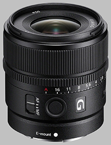 image of the Sony E 15mm f/1.4 G SEL15F14G lens