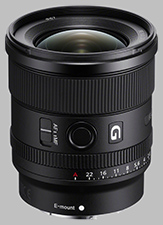 image of the Sony FE 20mm f/1.8 G SEL20F18G lens