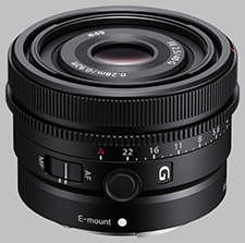 image of the Sony FE 40mm f/2.5 G SEL40F25G lens