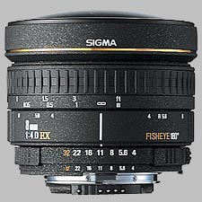image of the Sigma 8mm f/4 EX Circular Fisheye lens