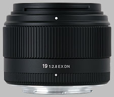 image of the Sigma 19mm f/2.8 EX DN lens