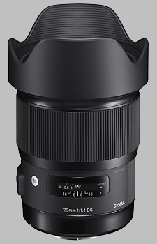image of the Sigma 20mm f/1.4 DG HSM Art lens