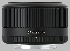 image of the Sigma 30mm f/2.8 EX DN lens