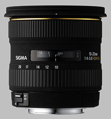 image of the Sigma 10-20mm f/4-5.6 EX DC HSM lens