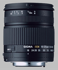 image of the Sigma 18-125mm f/3.5-5.6 DC lens