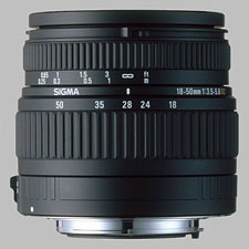 image of the Sigma 18-50mm f/3.5-5.6 DC lens