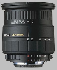 image of the Sigma 28-105mm f/2.8-4 Aspherical IF lens