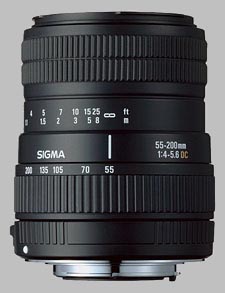 image of the Sigma 55-200mm f/4.5-5.6 DC lens
