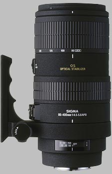 image of the Sigma 80-400mm f/4.5-5.6 EX OS APO lens
