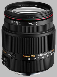 image of the Sigma 18-200mm f/3.5-6.3 II DC OS HSM lens