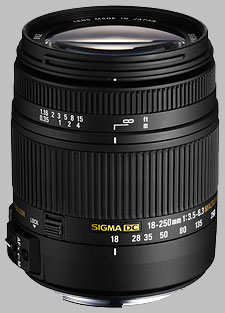 image of the Sigma 18-250mm f/3.5-6.3 DC Macro OS HSM lens