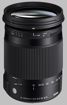 image of the Sigma 18-300mm f/3.5-6.3 DC Macro OS HSM Contemporary lens