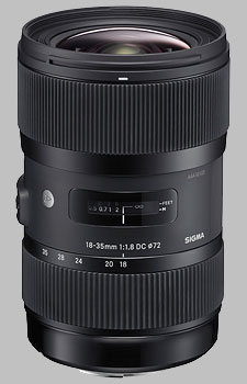 image of the Sigma 18-35mm f/1.8 DC HSM Art lens