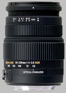 image of the Sigma 50-200mm f/4-5.6 DC OS HSM lens