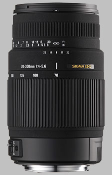 image of the Sigma 70-300mm f/4-5.6 DG OS lens