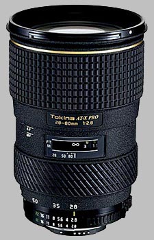 image of the Tokina 28-80mm f/2.8 AT-X 280 AF PRO lens