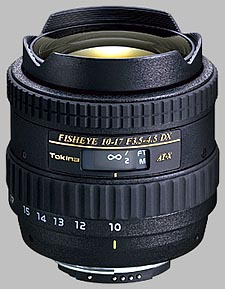 image of the Tokina 10-17mm f/3.5-4.5 AT-X 107 AF DX Fisheye lens