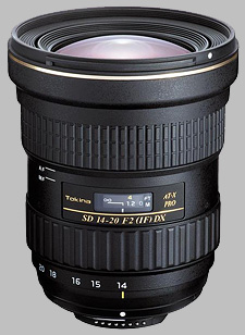 image of the Tokina 14-20mm f/2 AT-X 142 AF PRO DX SD lens