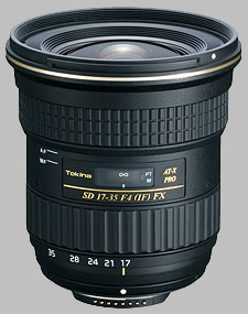 image of the Tokina 17-35mm f/4 AT-X PRO FX SD lens