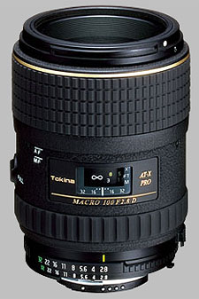 image of the Tokina 100mm f/2.8 AT-X 100 AF PRO D Macro lens