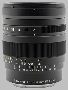 image of the Tokina 20mm f/2 FE MF FiRIN lens