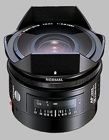 image of the Konica Minolta 16mm f/2.8 Fisheye AF lens