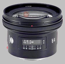 image of the Konica Minolta 20mm f/2.8 AF lens