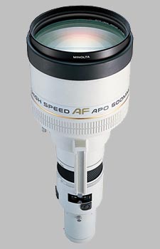 image of the Konica Minolta 600mm f/4 APO G AF lens