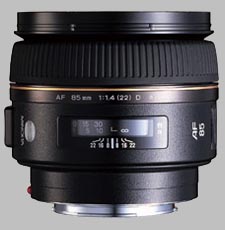 image of the Konica Minolta 85mm f/1.4 G D AF lens