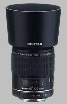 image of the Pentax 100mm f/2.8 Macro SMC P-D FA lens