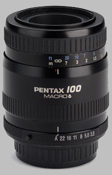 image of the Pentax 100mm f/3.5 Macro SMC P-FA lens