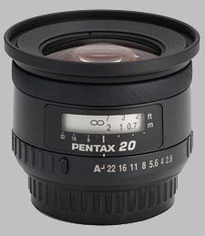 image of the Pentax 20mm f/2.8 SMC P-FA lens
