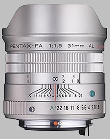 image of the Pentax 31mm f/1.8 AL Limited SMC P-FA lens