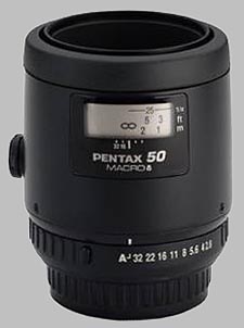 image of the Pentax 50mm f/2.8 Macro SMC P-FA lens