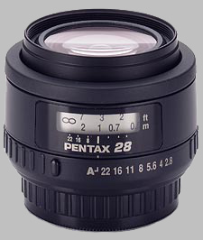 image of the Pentax 28mm f/2.8 AL SMC P-FA lens