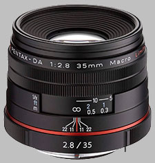 image of the Pentax 35mm f/2.8 Macro Limited HD DA lens