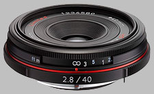 image of the Pentax 40mm f/2.8 Limited HD DA lens
